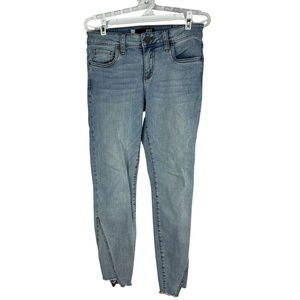 Kut From The Kloth Connie Ankle Skinny Jeans Womens Size 4 Light Wash Denim